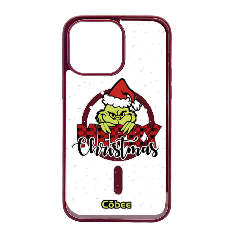 Côbee Canvas MagSafe Iphone 14 Pro Máx Grinchmas / Vino