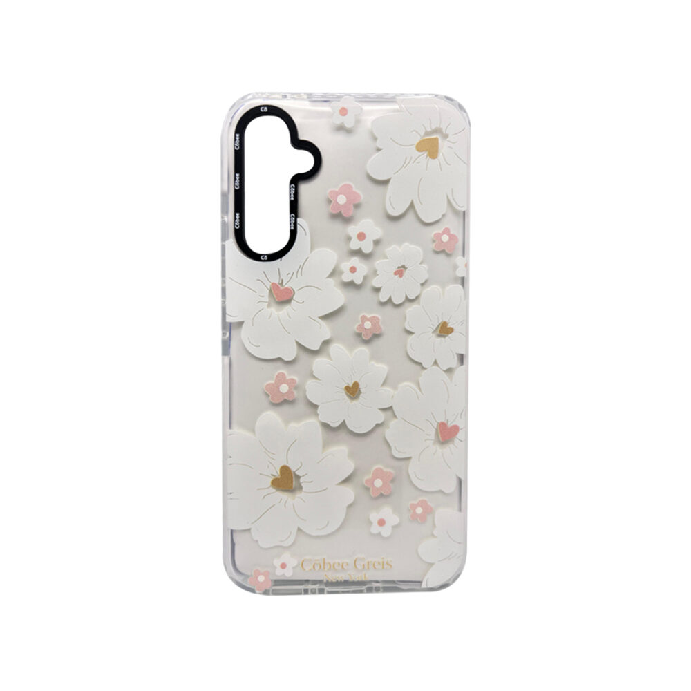 Côbee Log Samsung A54 Greis #12 Flor Cute / Borde Blanco