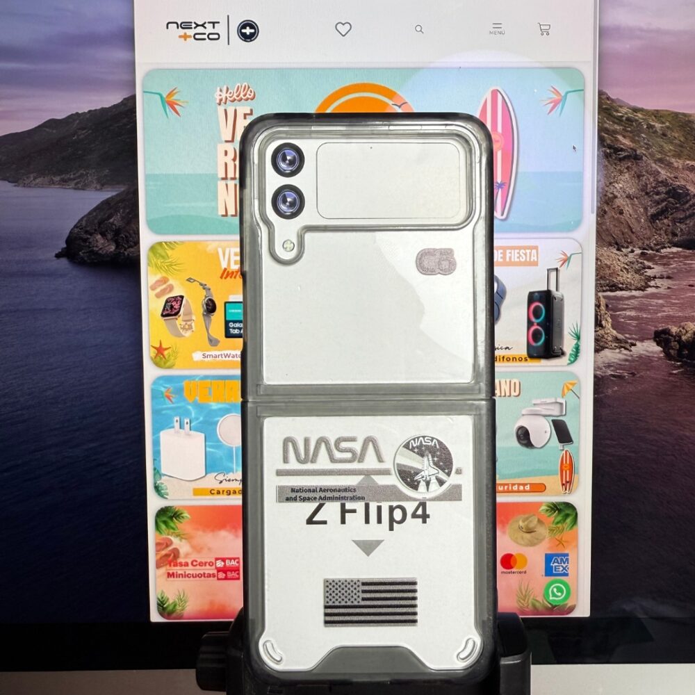 Côbee Shield Samsung Z Flip 4 Nasa borde Negro