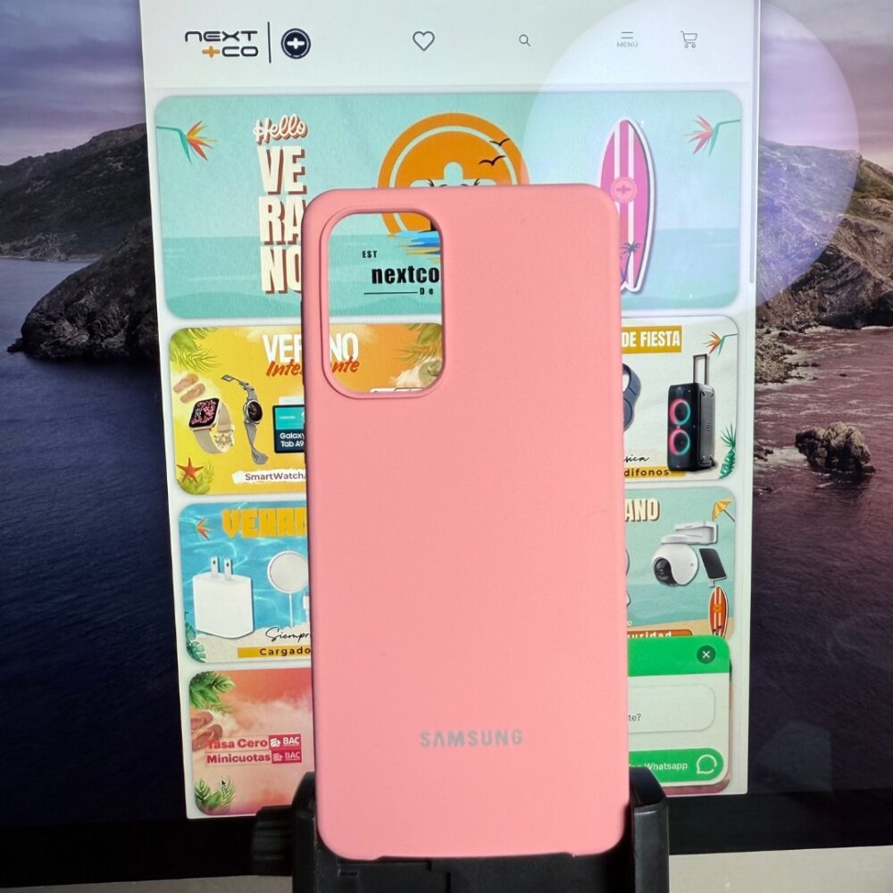 Estuche Silicon Samsung A73 Salmon