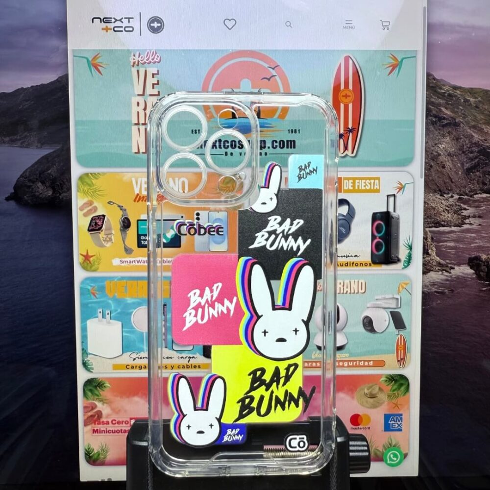 Estuche Cobee Shield iPhone 14 pro max Bad Bunny #1