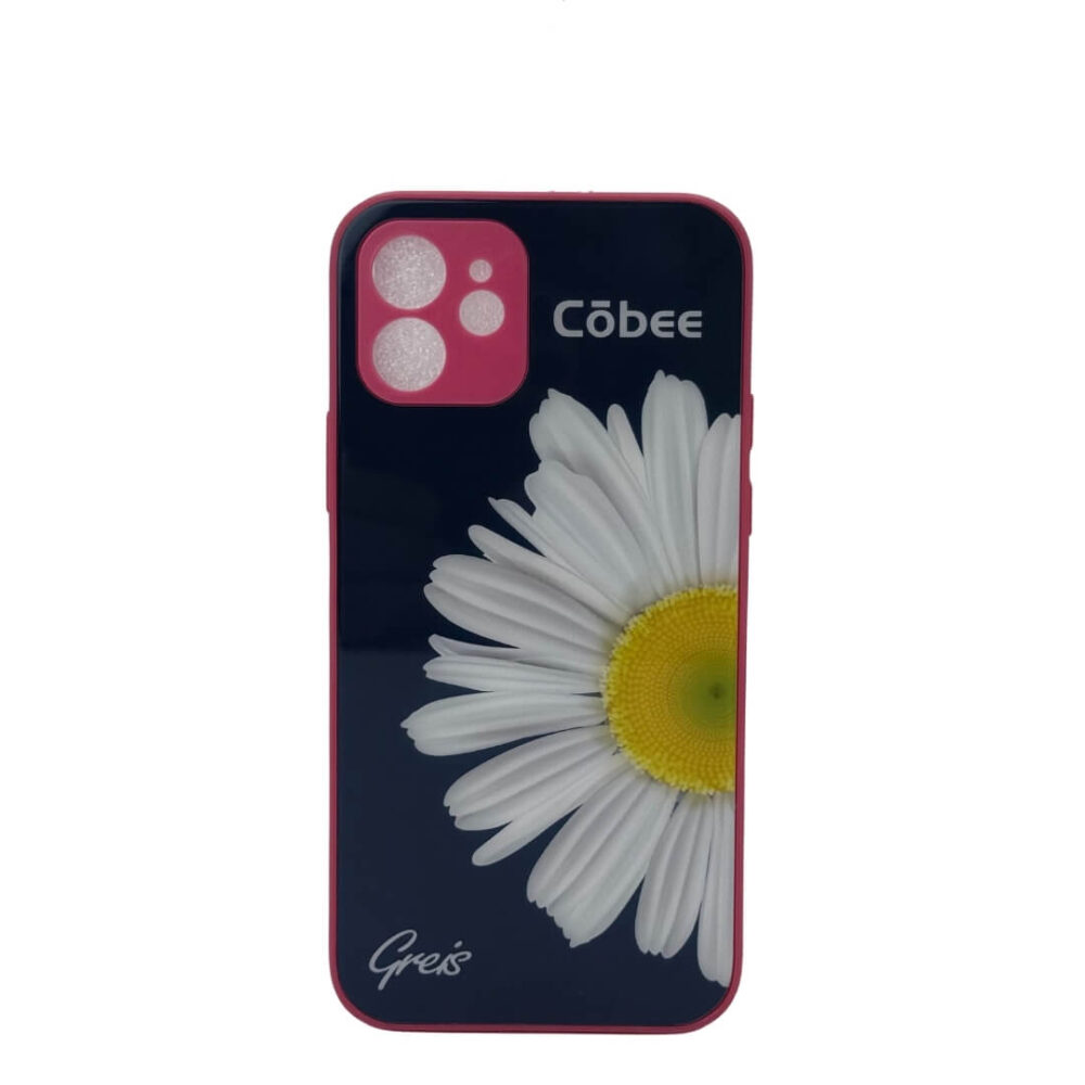 Estuche Cobee Glass iPhone 12 Greis #4 Margarita
