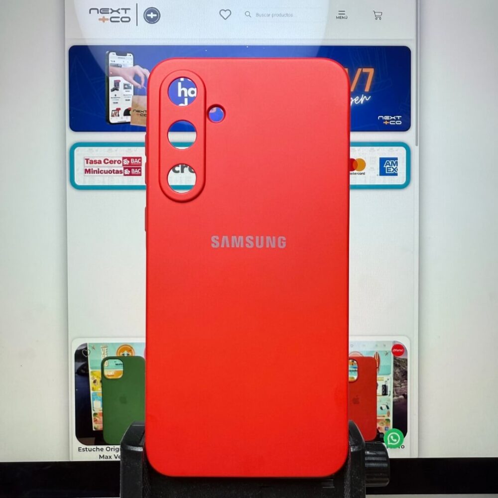 Estuche Silicon Samsung A55 Rojo