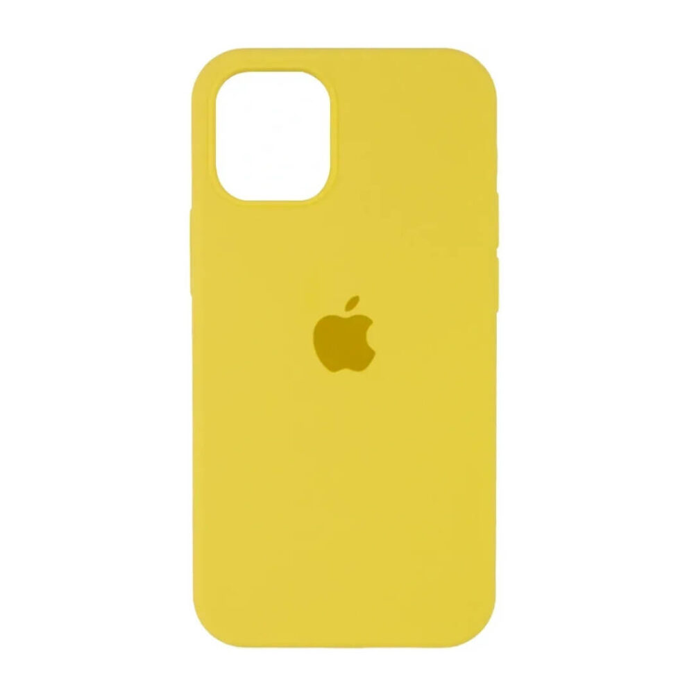 Estuche Silicon iPhone 12 Pro Max amarillo
