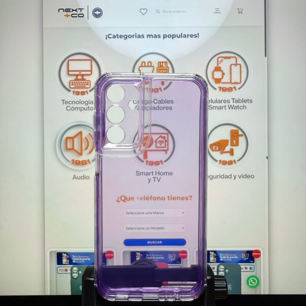 Estuche Space Cristal Samsung A15 Morado