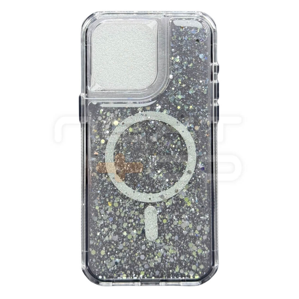 Estuche SOM Escarcha MagSafe Iphone 15 Pro Max Negro