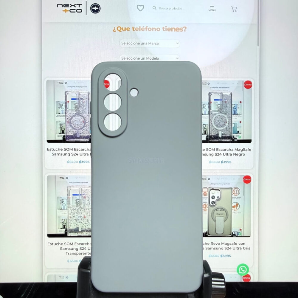 Estuche Silicon Samsung A56 Gris