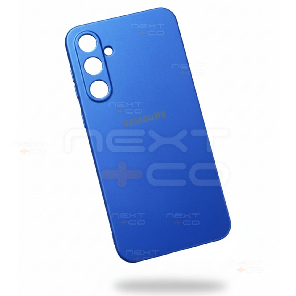 Estuche Silicon Samsung S23 FE Azul Metalico