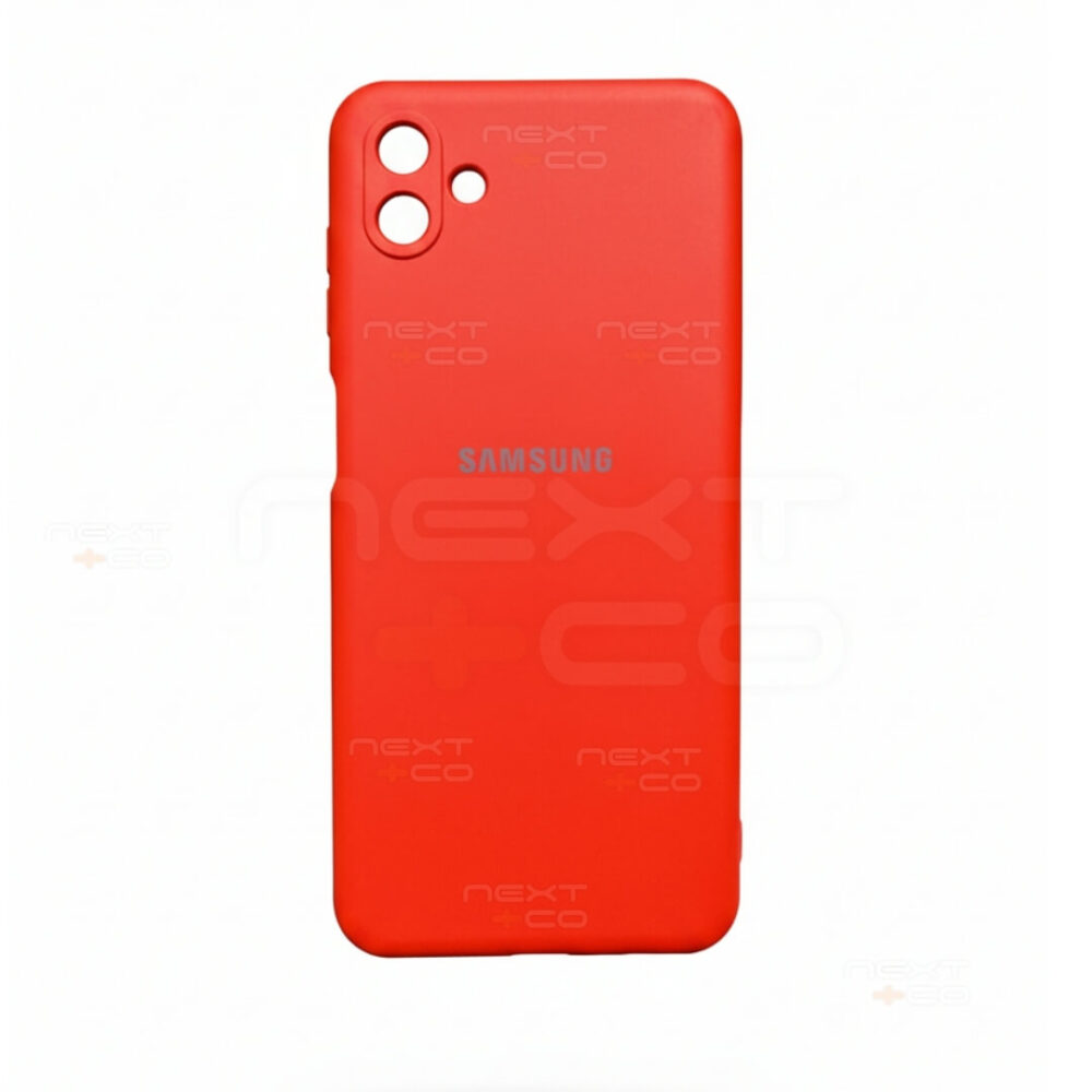 Estuche Silicon Samsung A04 Rojo