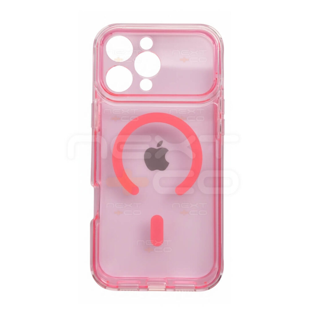 Estuche Space Cristal MagSafe Iphone 17 Pro Rosa