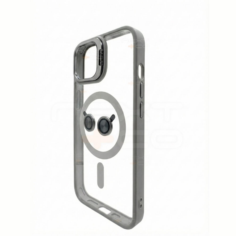 Estuche Support Magsafe con Lentes Iphone 13 Gris