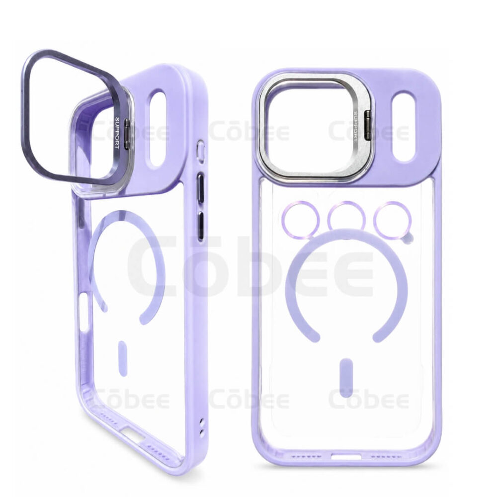 Estuche Support Magsafe con Lentes Iphone 17 Pro Max Lila