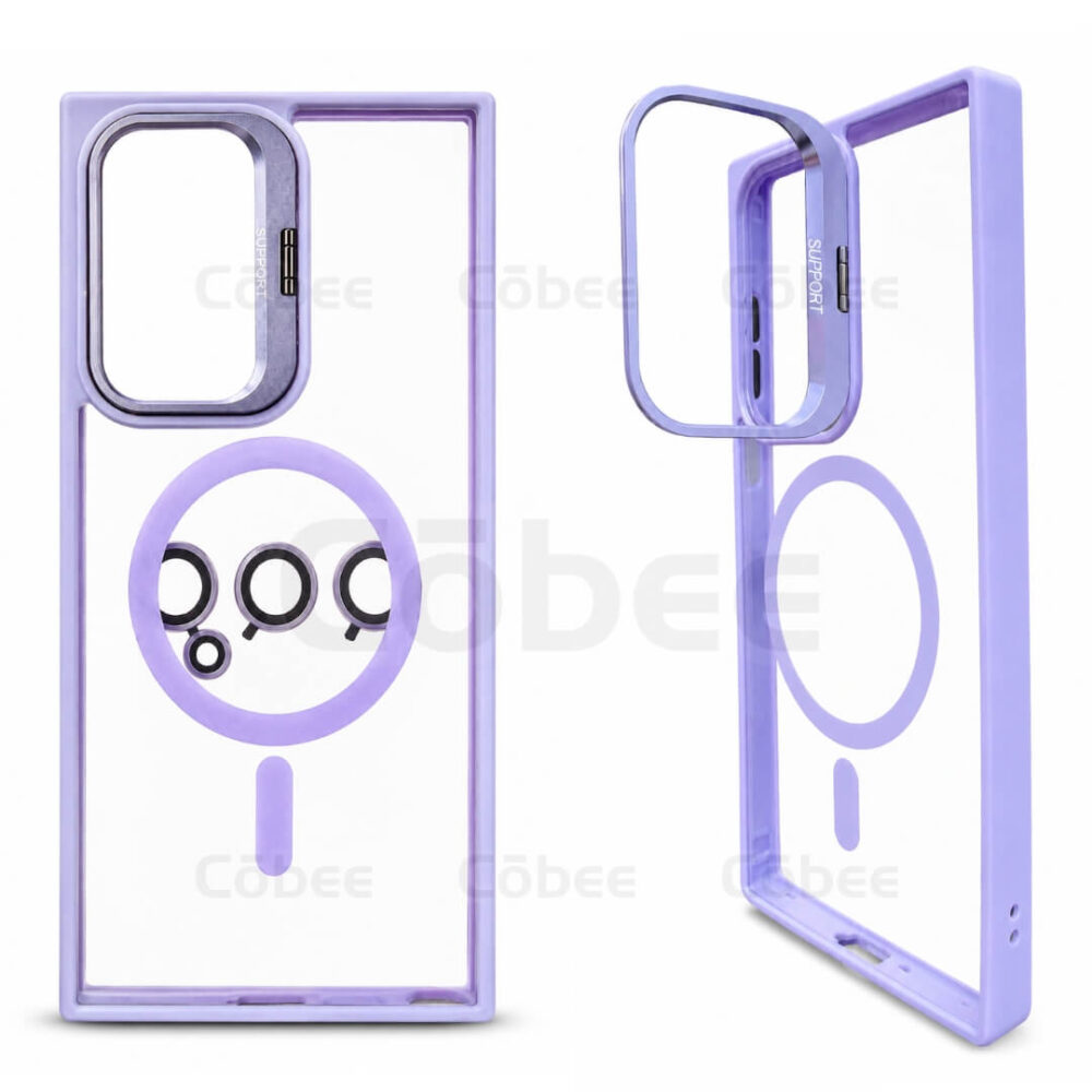 Estuche Support Magsafe con Lentes Samsung S24 Ultra Lila