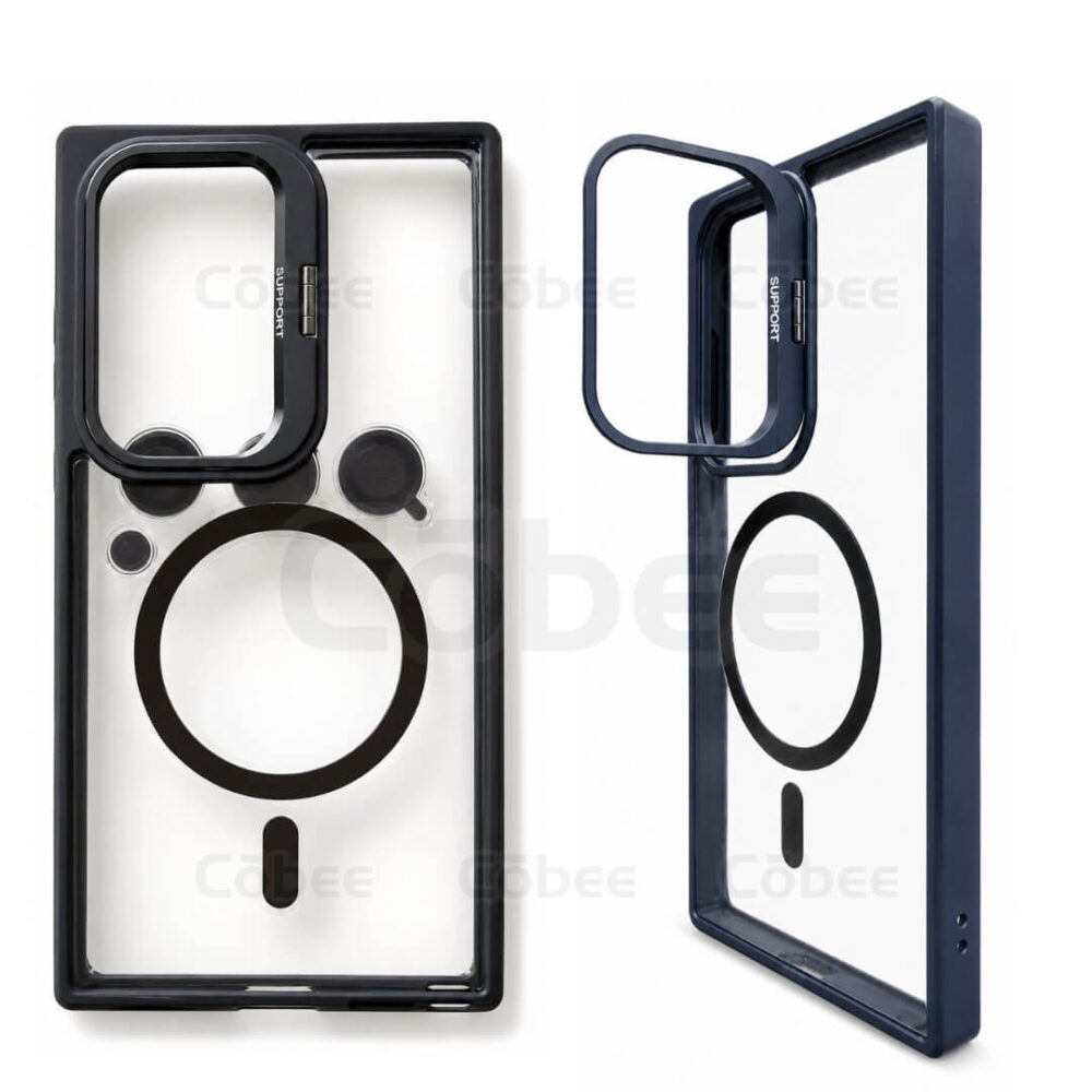 Estuche Support Magsafe con Lentes Samsung S24 Ultra Negro