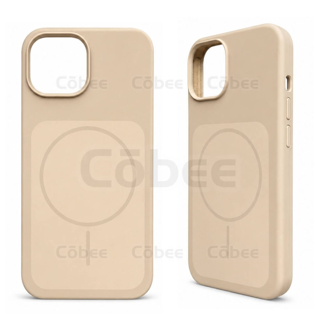 Estuche Silicon MagSafe Iphone 13/14 Beige