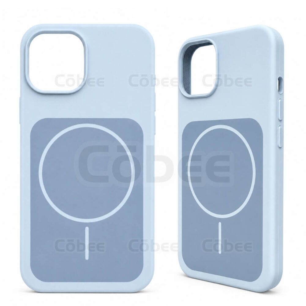 Estuche Silicon MagSafe Iphone 13/14 Celeste