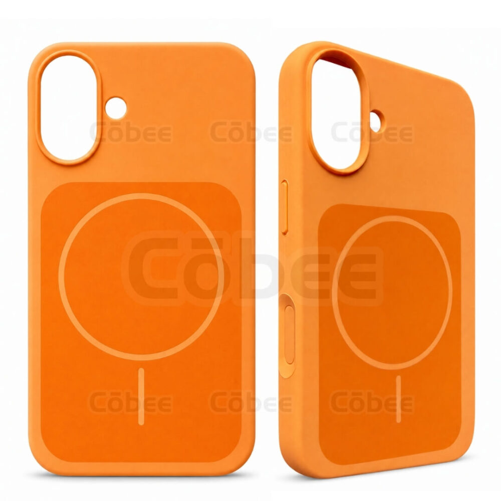 Estuche Silicon MagSafe Iphone 16 Naranja