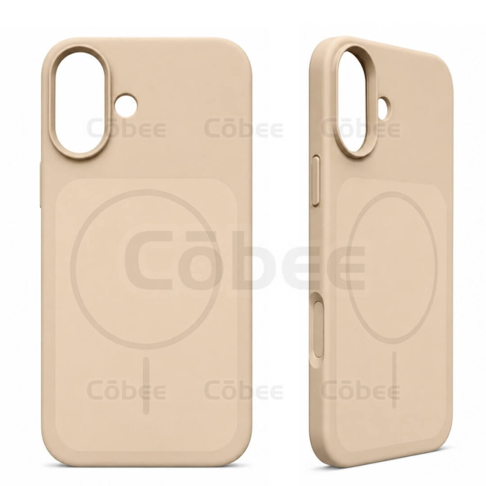 Estuche Silicon MagSafe Iphone 16 Beige