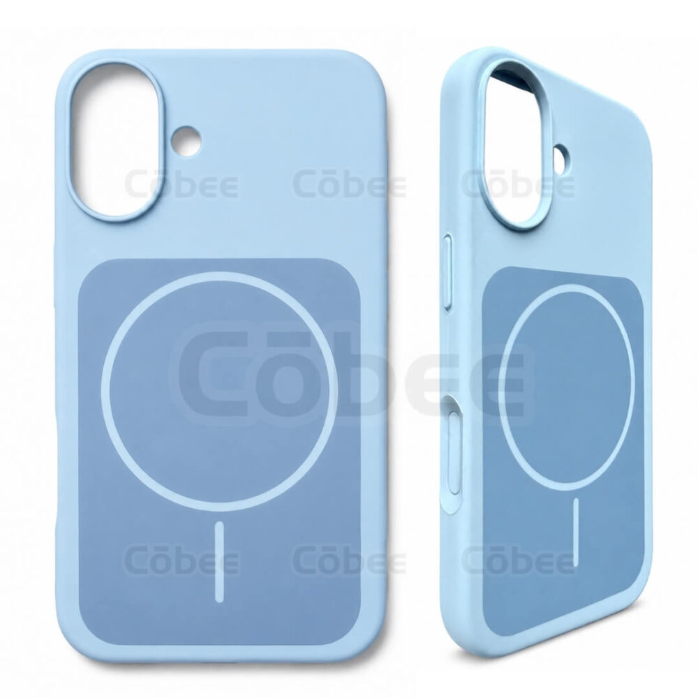 Estuche Silicon MagSafe Iphone 16 Celeste