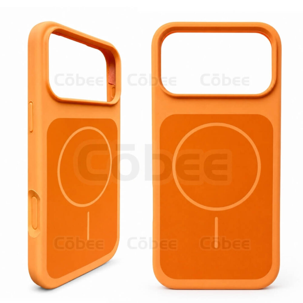 Estuche Silicon MagSafe Iphone 17 Pro Naranja