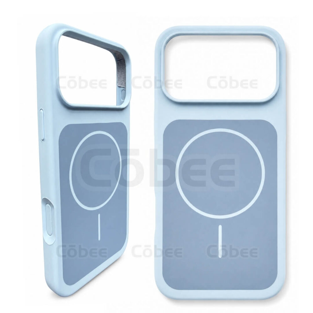 Estuche Silicon MagSafe Iphone 17 Pro Max Celeste