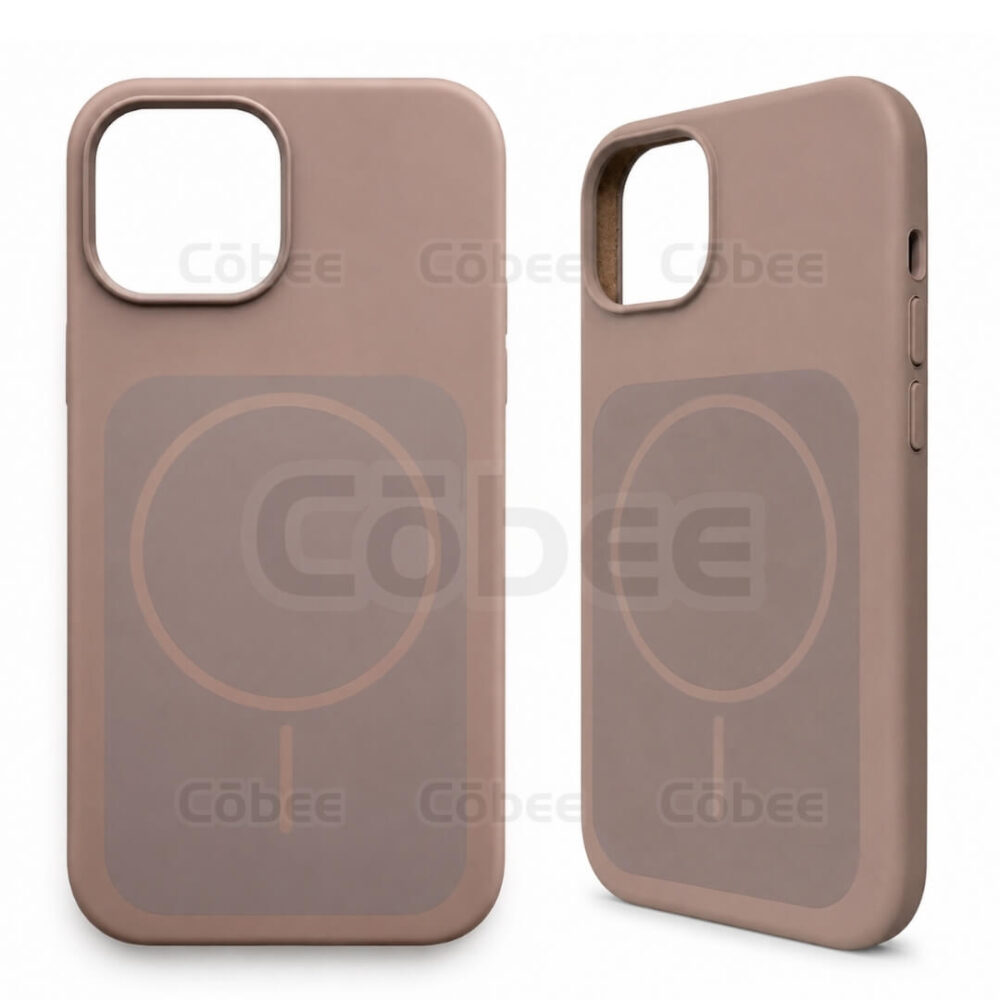 Estuche Silicon MagSafe Iphone 15 Cafe