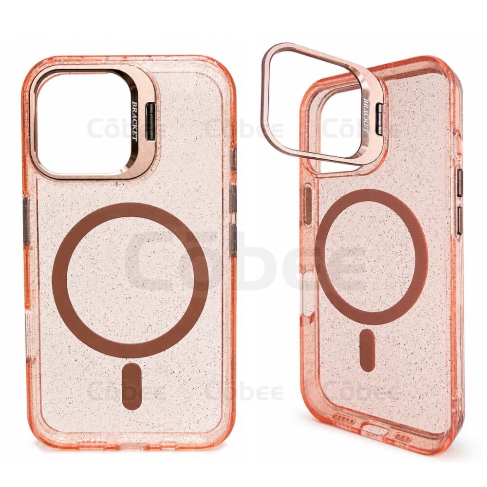 Estuche Escarcha con Soporte MagSafe Iphone 16 Cafe