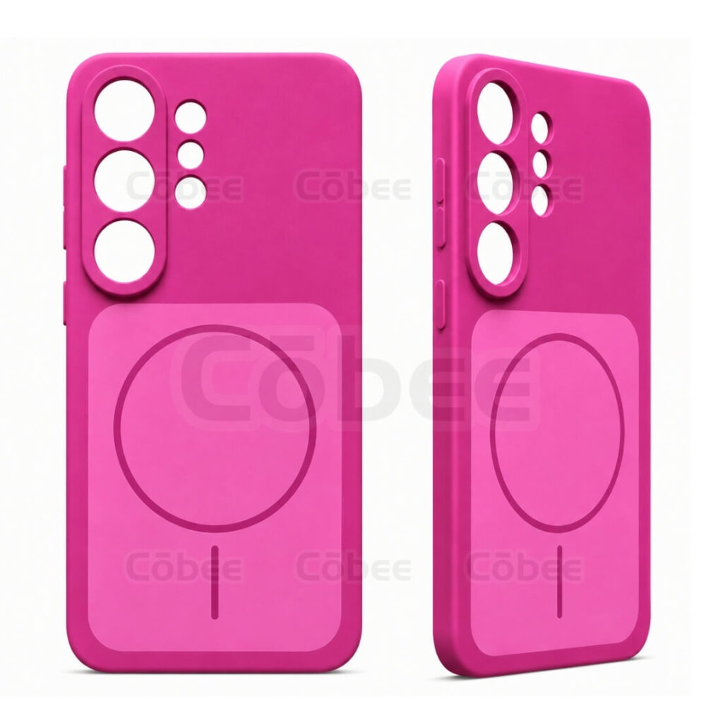 Estuche Silicon MagSafe Samsung S26 Ultra Fucsia