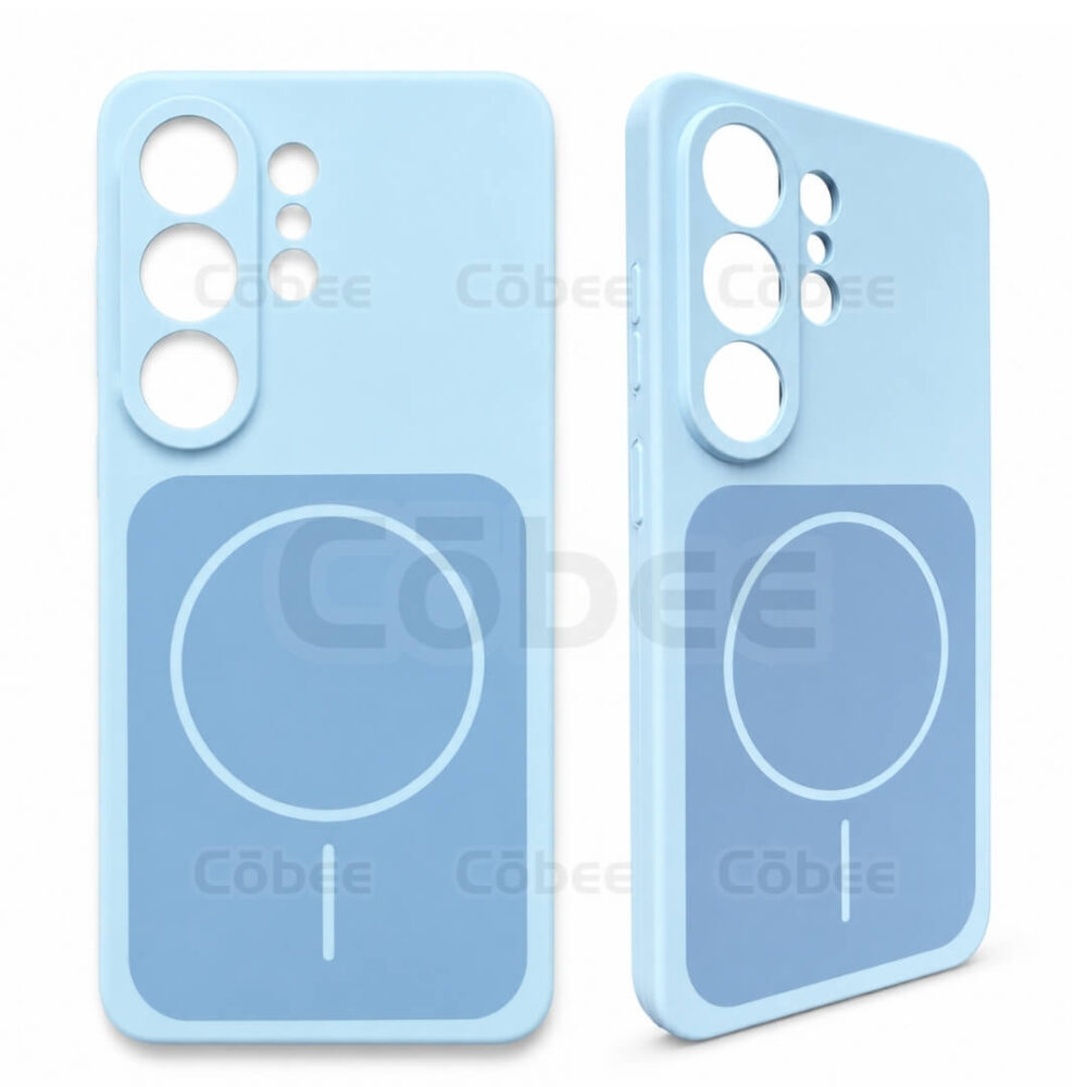 Estuche Silicon MagSafe Samsung S26 Ultra Celeste