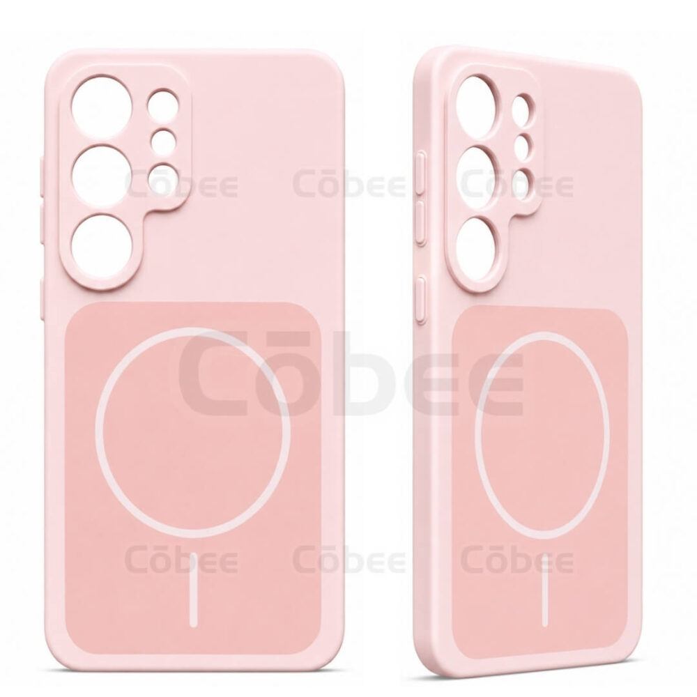 Estuche Silicon MagSafe Samsung S24 Ultra Rosa