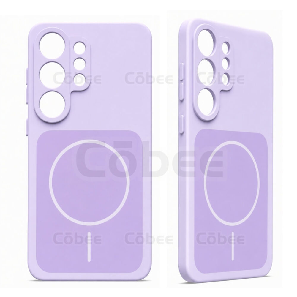 Estuche Silicon MagSafe Samsung S25 Ultra Lila