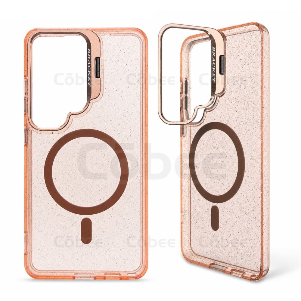 Estuche Escarcha con Soporte MagSafe Samsung S26 Ultra Cafe