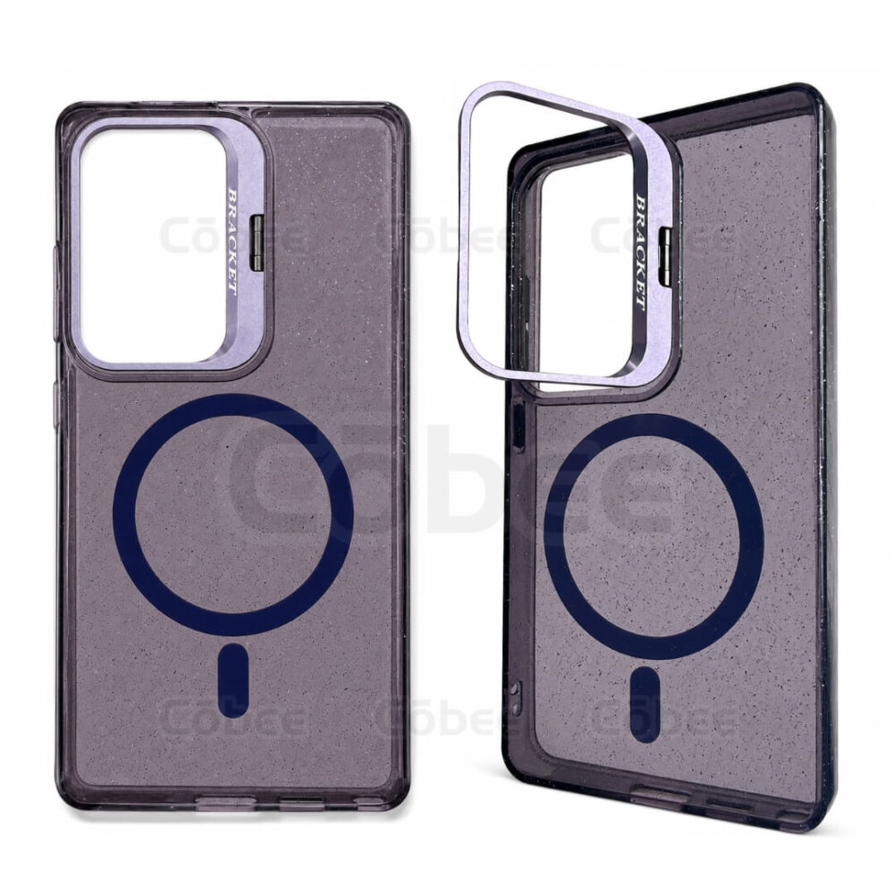 Estuche Escarcha con Soporte MagSafe Samsung S25 Ultra Morado